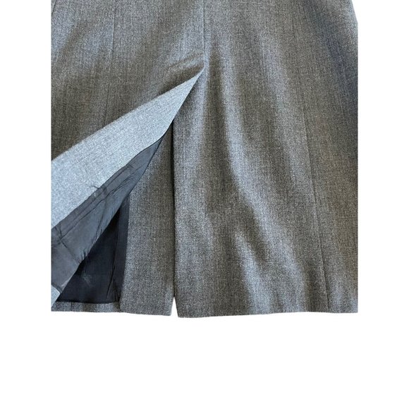 Tristan & Iseut Gray Long Length Embroidered Blazer Jacket‎ Lined Gray Button 2 - Picture 7 of 9